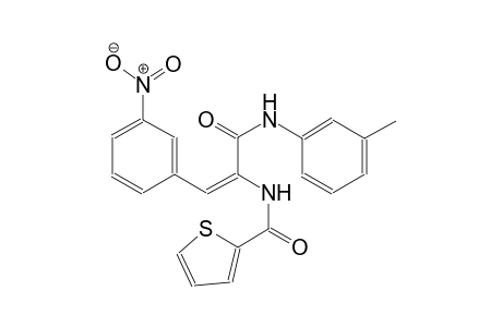 N-[(E)-2-(3-nitrophenyl)-1-(3-toluidinocarbonyl)ethenyl]-2-thiophenecarboxamide