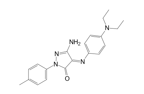 3-amino-4-[p-(diethylamino)phenylimino]-1-p-tolyl-2-pyrazolin-5-one