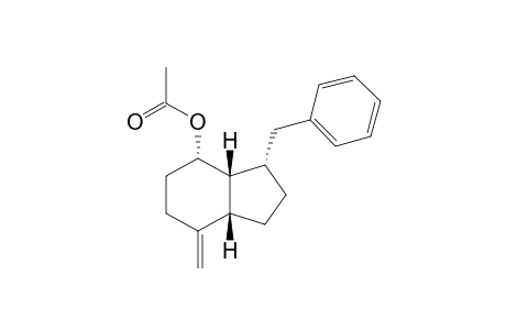 (3S*,3aR*,4S*,7aS*)-3-Benzyl-7-methyleneoctahydro-1H-inden-4-yl acetate