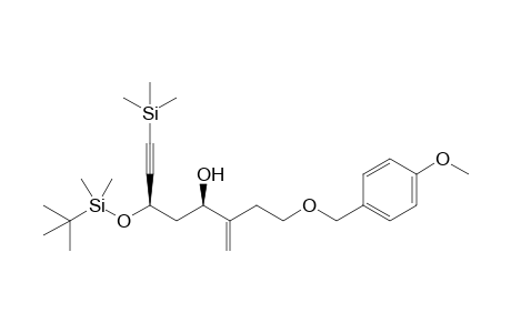 (4R,6R)-6-(tert-Butyldimethyl-silyloxy)-1-(4-methoxybenzyloxy)-3-methylene-8-trimethylsilyloct-7-yn-4-ol
