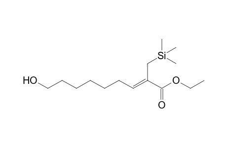(Z)-9-hydroxy-2-(trimethylsilylmethyl)-2-nonenoic acid ethyl ester
