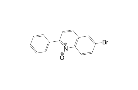 Quinoline, 6-bromo-2-phenyl-, 1-oxide