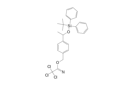[1-[4-[1-(tert-butyl-di(phenyl)silyl)oxyethyl]benzyl]oxy-2,2,2-trichloro-ethylidene]amine