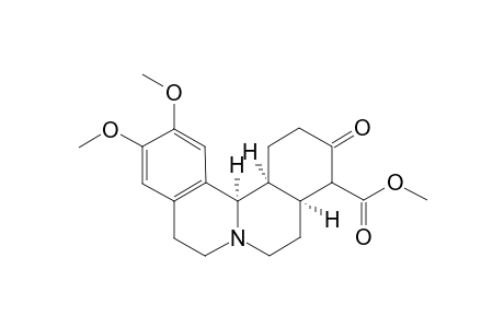 1H-Dibenzo[a,h]quinolizine-4-carboxylic acid, 2,3,4,4a,5,6,8,9,13b,13c-decahydro-11,12-dimethoxy-3-oxo-, methyl ester, (4a.alpha.,13b.alpha.,13c.alpha.)-