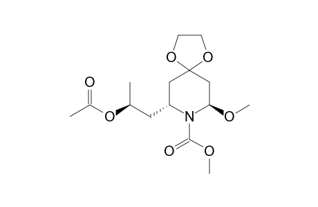 (7R,9R)-Methyl 9-((S)-2'-acetoxypropyl)-7-methoxy-1,4-dioxa-8-aza-spiro[4.5]decane-8-carboxylate