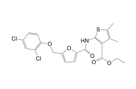 ethyl 2-({5-[(2,4-dichlorophenoxy)methyl]-2-furoyl}amino)-4,5-dimethyl-3-thiophenecarboxylate
