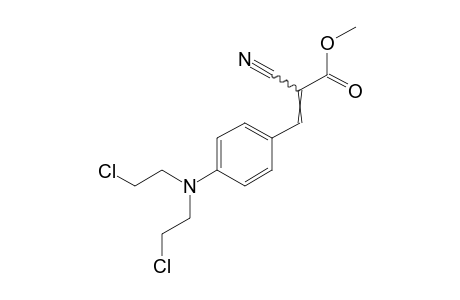 p-[BIS(2-CHLOROETHYL)AMINO]-alpha-CYANOCINNAMIC ACID, METHYL ESTER