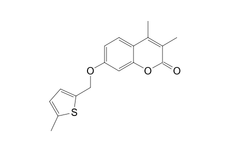 2H-1-Benzopyran-2-one, 3,4-dimethyl-7-[(5-methyl-2-thienyl)methoxy]-