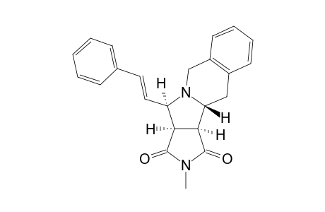 2,3,3a.alpha.,4.alpha.,6,11,11a.beta.,11b.alpha.-octahydro-2-methyl-4-(2-phenylethenyll)-1H-pyrrolo[3',4':3,4]pyrrolo[1,2-b]isoquinoline-1,3-dione