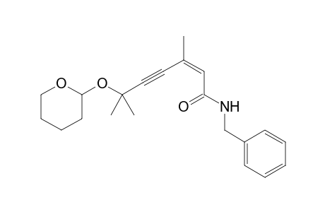 (Z)-N-Benzyl-3,6-dimethyl-6-(tetrahydro-2H-pyran-2-yloxy)hept-2-en-4-ynamide