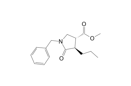 (3R,4R)-1-benzyl-5-keto-4-propyl-pyrrolidine-3-carboxylic acid methyl ester