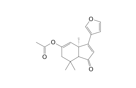 (3aR*,7aS*)-3-(Furan-3-yl)-3a,7,7-trimethyl-1-oxo-3a,6,7,7atetrahydro-1H-inden-5-yl acetate