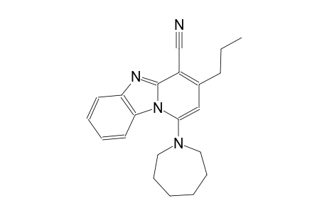 1-hexahydro-1H-azepin-1-yl-3-propylpyrido[1,2-a]benzimidazole-4-carbonitrile
