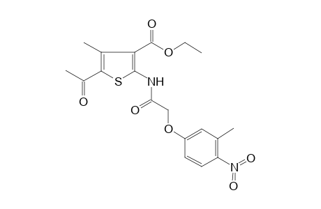 5-Acetyl-4-methyl-2-[[2-(3-methyl-4-nitrophenoxy)-1-oxoethyl]amino]-3-thiophenecarboxylic acid ethyl ester