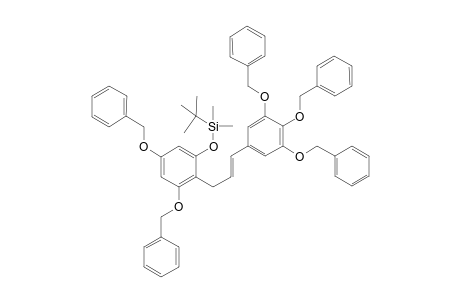 (E)-1-[3,4,5-tris(benzyloxy)phenyl)-3-[2,4-bis(benzyloxy)-6-(tert-butyldimethylsilyloxy)phenyl]propene
