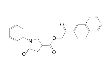 2-(2-naphthyl)-2-oxoethyl 5-oxo-1-phenyl-3-pyrrolidinecarboxylate