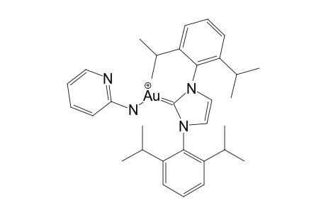 [1,3-BIS-(2,6-DIISOPROPYLPHENYL)-IMIDAZOL-2-YLIDENE]-(PYRIDIN-2-YLAMINO)-GOLD-COMPLEX