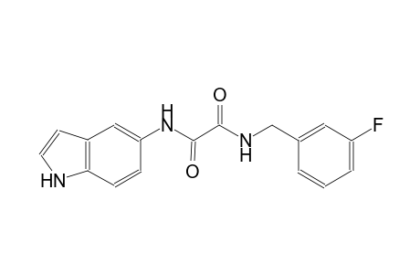 ethanediamide, N~1~-[(3-fluorophenyl)methyl]-N~2~-(1H-indol-5-yl)-