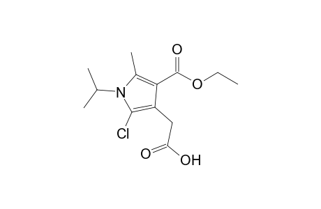 2-[2-Chloro-1-isopropyl-4-(ethoxycarbonyl)-5-methyl-1H-pyrrol-3-yl]acetic acid