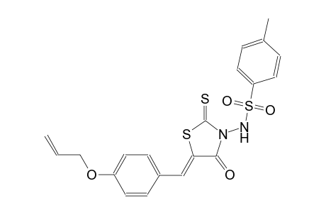 N-{(5Z)-5-[4-(allyloxy)benzylidene]-4-oxo-2-thioxo-1,3-thiazolidin-3-yl}-4-methylbenzenesulfonamide