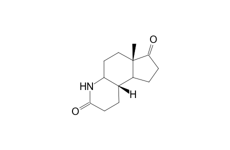 (+)-1,2,4,4a,5,6,6a,7,8,9,9a,9b.beta.-Dodecahydro-6a.beta.-methyl-(3H)-cyclopenta[f]quinolin-3,7-dione