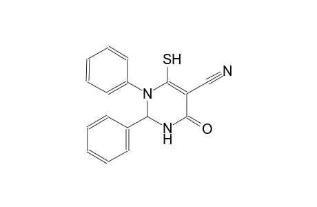 4-oxo-1,2-diphenyl-6-sulfanyl-1,2,3,4-tetrahydro-5-pyrimidinecarbonitrile