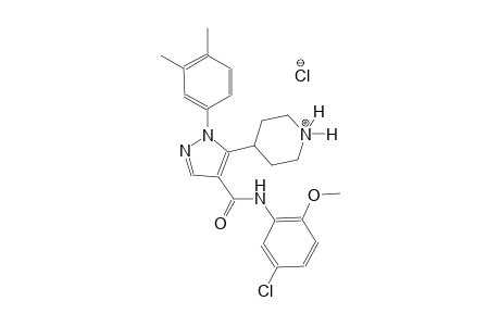 piperidinium, 4-[4-[[(5-chloro-2-methoxyphenyl)amino]carbonyl]-1-(3,4-dimethylphenyl)-1H-pyrazol-5-yl]-, chloride
