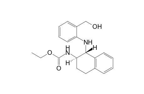trans-2-Ethoxycarbonylamino-1-(2-hydroxymethylanilino)-1,2,3,4-tetrahydronaphthalene
