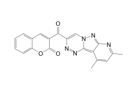 2,4-Dimethyl-1,5,6,8a,9-pentaaza-fluorene-7-yl(2H-chromen-2-on-3-yl)ketone