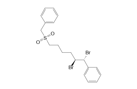 Benzyl 5,6-dibromo-6-phenylhexyl sulfone