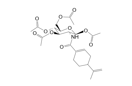 1,3,4,6-Tetra-O-acetyl-2-[(4-isopropenyl-cyclohex-1-enecarbonyl)-amino]-2-deoxy-b-d-glucopyranose