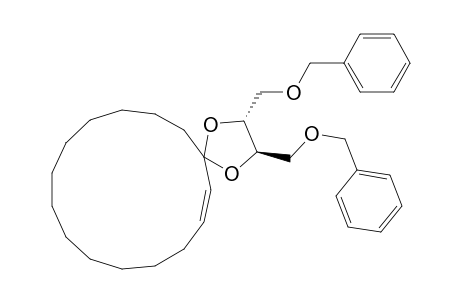 1,4-Dioxaspiro[4.14]nonadec-6-ene, 2,3-bis[(phenylmethoxy)methyl]-, [2R-[2R*,3R*,5(E)]]-