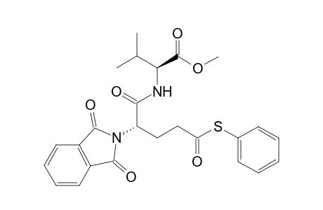 4-Phenylthiocarbonyl-2-(N-phthaloyl)-N-[1-(methoxycarbonyl)-2-methylpropyl]butanamide