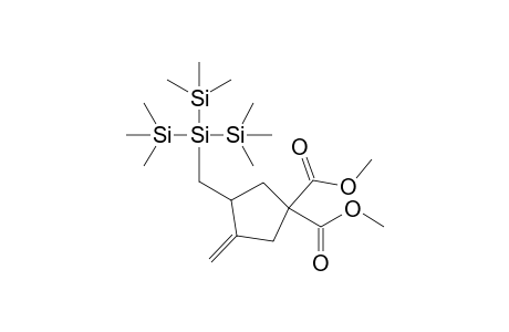 Dimethyl 3-methylene-4-[tris(trimethylsilyl)silylmethyl]cyclopentane-1,1-dicarboxylate