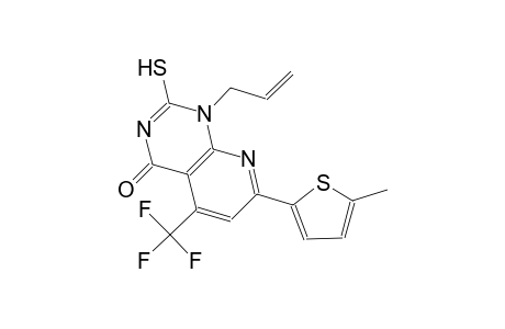 pyrido[2,3-d]pyrimidin-4(1H)-one, 2-mercapto-7-(5-methyl-2-thienyl)-1-(2-propenyl)-5-(trifluoromethyl)-