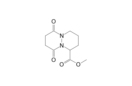 Pyridazino[1,2-a]pyridazine-1-carboxylic acid, octahydro-6,9-dioxo-, methyl ester, (.+-.)-