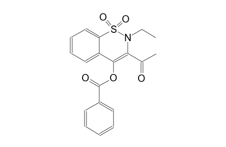 ethanone, 1-[4-(benzoyloxy)-2-ethyl-1,1-dioxido-2H-1,2-benzothiazin-3-yl]-