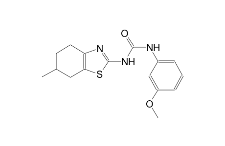 urea, N-(3-methoxyphenyl)-N'-(4,5,6,7-tetrahydro-6-methyl-2-benzothiazolyl)-