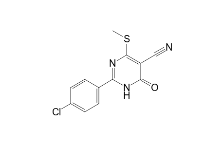 2-(4-Chlorophenyl)-5-cyano-4-methylsulfanyl-1H-pyrimidin-6-one