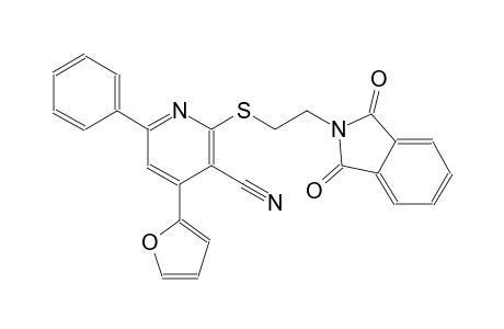 3-pyridinecarbonitrile, 2-[[2-(1,3-dihydro-1,3-dioxo-2H-isoindol-2-yl)ethyl]thio]-4-(2-furanyl)-6-phenyl-
