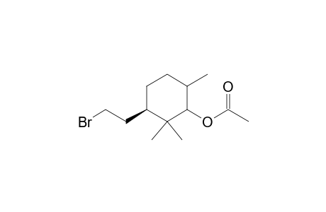 Cyclohexanol, 3-(2-bromoethyl)-2,2,6-trimethyl-, acetate