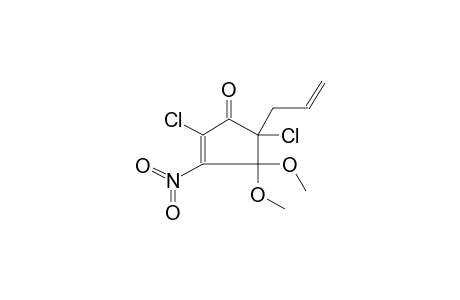 2,5-DICHLORO-4,4-DIMETHOXY-3-NITRO-5-ALLYL-2-CYCLOPENTENONE