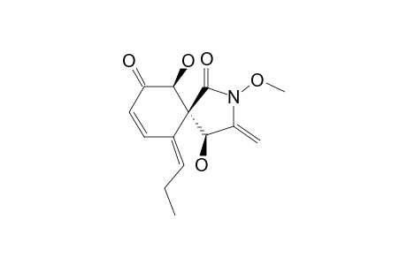 SPIROSTAPHYLOTRICHIN-B;(4R*,5S*,6R*)-4,6-DIHYDROXY-2-METHOXY-3-METHYLIDENE-10-[(Z)-PROPYLIDENE]-2-AZASPIRO-[4.5]-DEC-8-ENE-1,7-DIONE