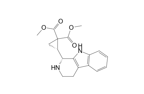 1,1-Cyclopropanedicarboxylic acid, 2-(2,3,4,9-tetrahydro-1H-pyrido[3,4-b]indol-1-yl)-, dimethyl ester, (R*,R*)-(.+-.)-