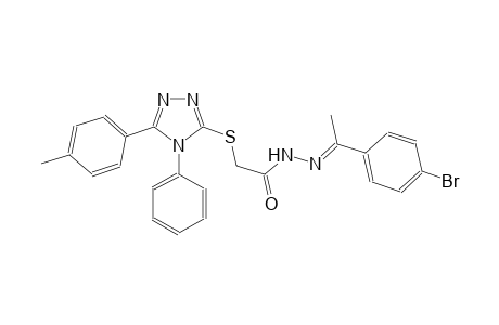 acetic acid, [[5-(4-methylphenyl)-4-phenyl-4H-1,2,4-triazol-3-yl]thio]-, 2-[(E)-1-(4-bromophenyl)ethylidene]hydrazide