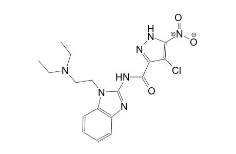 4-chloro-N-{1-[2-(diethylamino)ethyl]-1H-benzimidazol-2-yl}-5-nitro-1H-pyrazole-3-carboxamide
