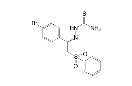 [[2-(benzenesulfonyl)-1-(4-bromophenyl)ethylidene]amino]thiourea