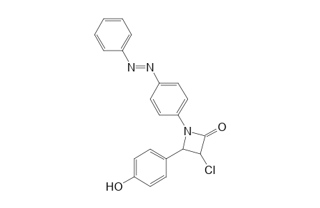 3-chloro-4-(4-hydroxyphenyl)-1-(4-(phenyldiazenyl)phenyl)azetidin-2-one