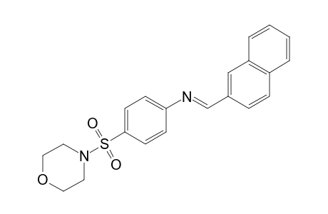 4-(4-Morpholinylsulfonyl)-N-[2-naphthylmethylidene]aniline