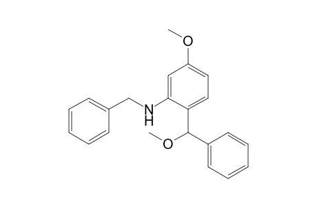 N-benzyl-5-methoxy-2-[methoxy(phenyl)methyl]aniline